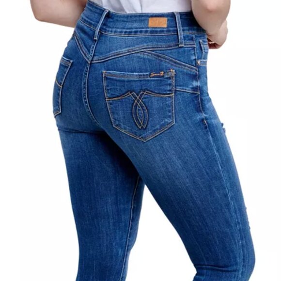 Seven7 Dark Blue Jeans - Picture 1 of 4